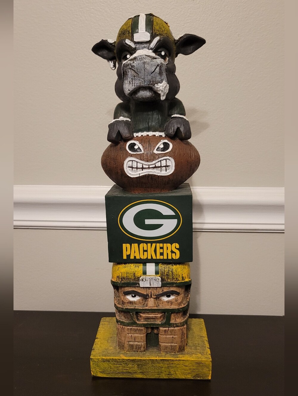 Green Bay Packers Tiki Totem 16" Garden Statue